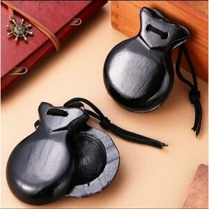 2 Pack Of Spanish Castanets Clackers Flamenco Traditional Wood - FREE SHIPPING